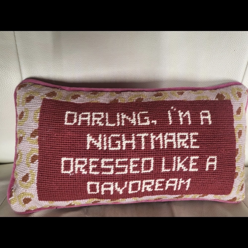 Red and Pink Decorative Pillow